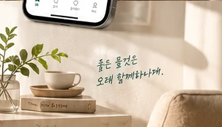 식물이 놓인 따뜻한 실내